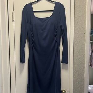 OGL Deep Blue Long Sleeve Dress